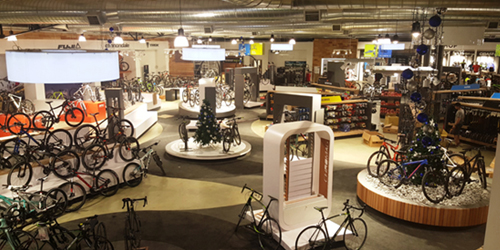 Alclad Shopfitting Photo of Cycle Lab store